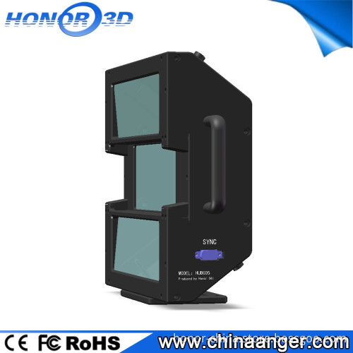 Theater System Used Cinema 3D Modulator 68% Transmittance Triple Optical Path Passive Circular Polarizer 3D Filter For Projector